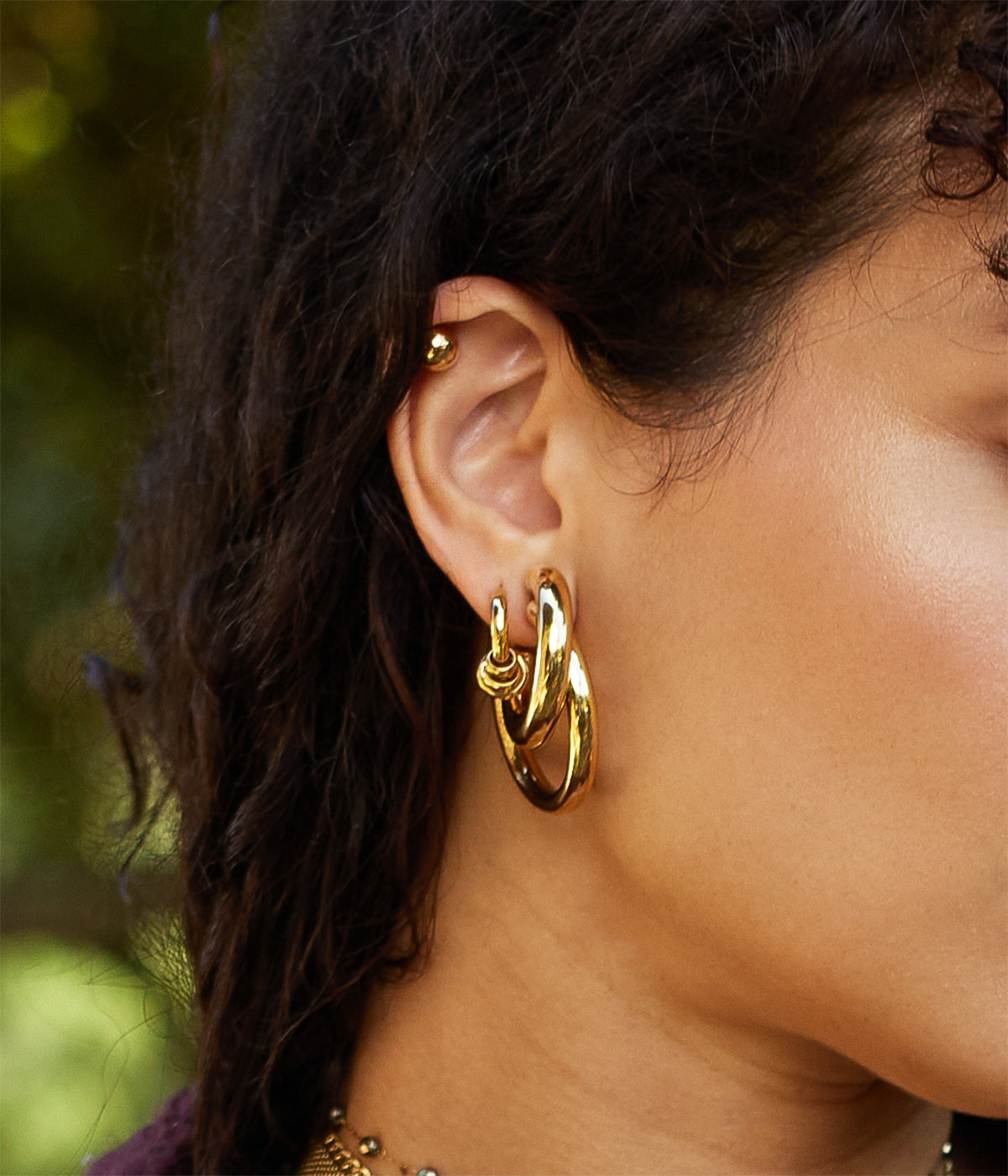 Boucles d'oreilles Hyacinth (Acier mix)