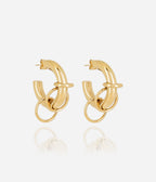 Boucles d'oreilles Francesca (Acier doré)