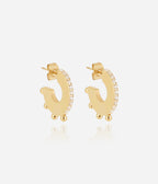 Boucles d'oreilles Orris (Acier doré)