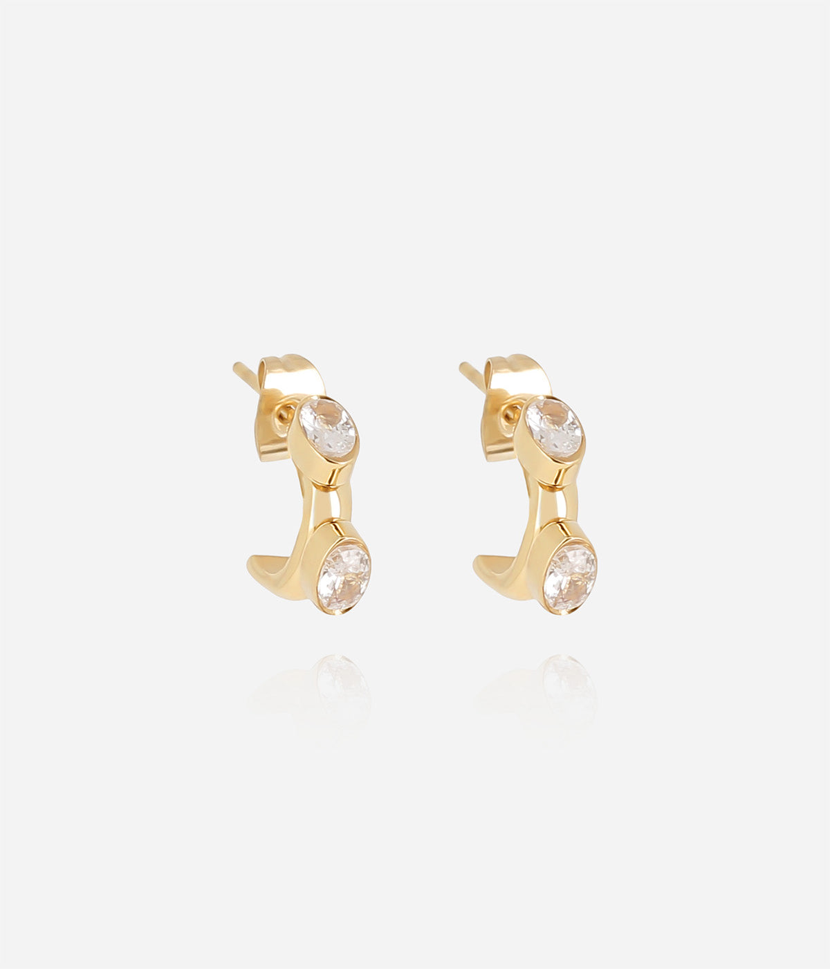 Boucles d'oreilles Boat (Acier doré)