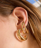 Boucles d'oreilles Nuxis (Acier doré)