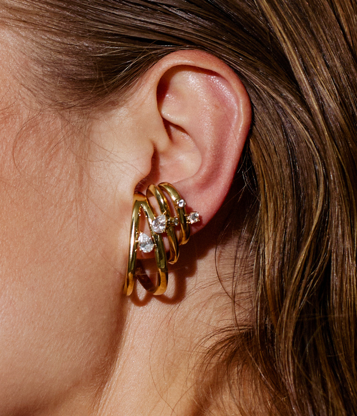 Boucles d'oreilles Nuxis (Acier)