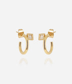Boucles d'oreilles Villacidro (Acier doré)