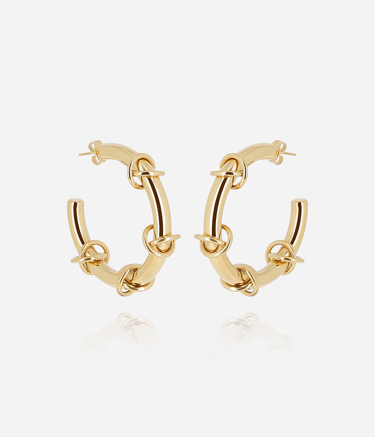 Boucles d'oreilles Balogna (Acier doré)