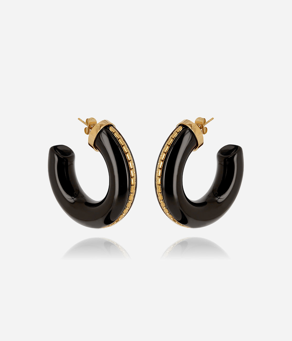 Boucles d'oreilles Zakko (Acier doré)