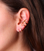Boucles d'oreilles Nuria (Acier doré)