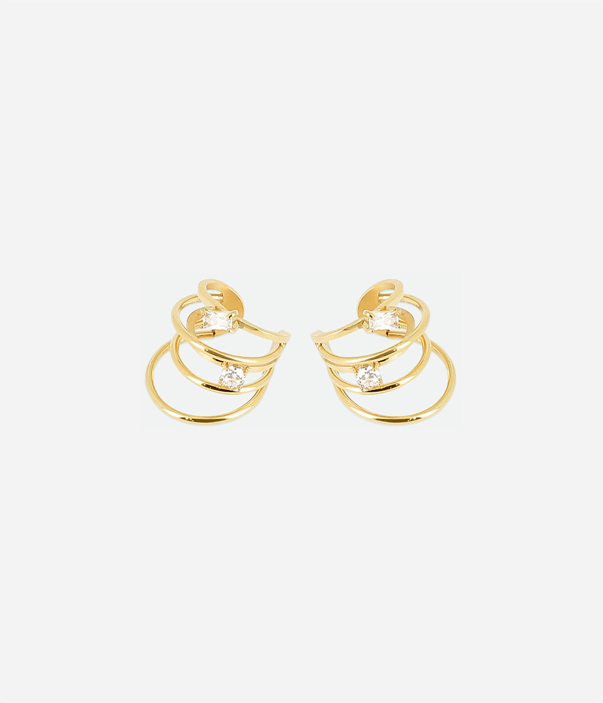 Earcuffs Gabriela (Acier doré)