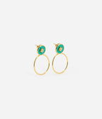 Boucles d'oreilles Sun (Acier doré)