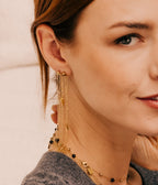Boucles d'oreilles Cabaret (Acier doré)