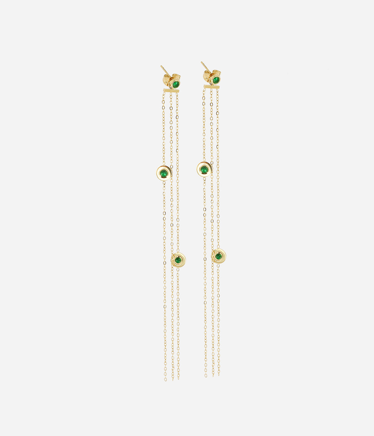 Boucles d'oreilles Festiva (Acier doré)