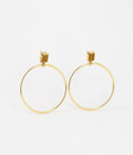 Boucles d'oreilles Omonia (Acier doré)