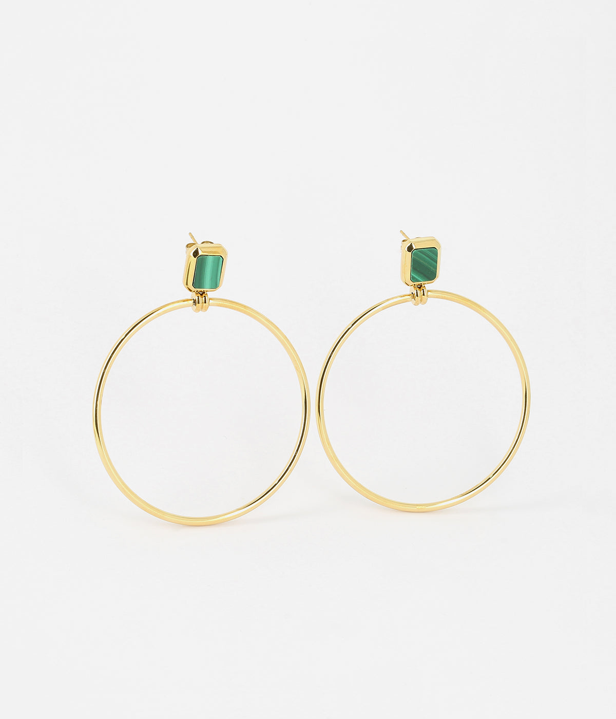 Boucles d'oreilles Omonia (Acier doré)
