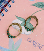 Boucles d'oreilles Cordelia (Acier doré)