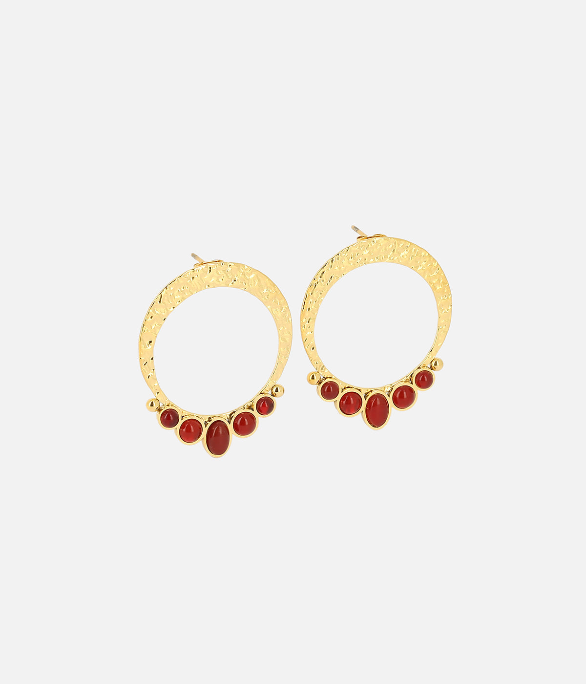 Boucles d'oreilles Cordelia (Acier doré)
