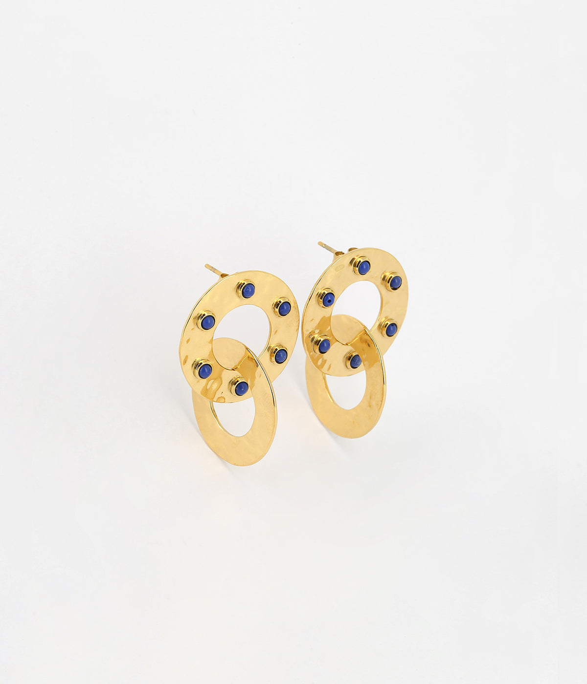Boucles d'oreilles Alizée (Acier doré)
