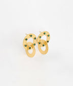 Boucles d'oreilles Alizée (Acier doré)