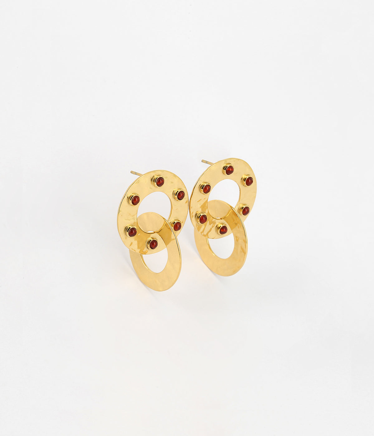 Boucles d'oreilles Alizée (Acier doré)