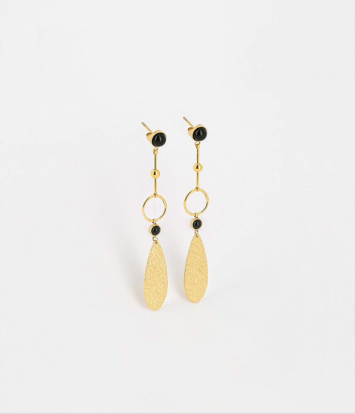 Boucles d'oreilles Samare (Acier doré)