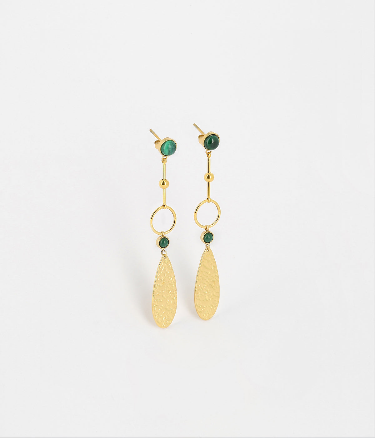 Boucles d'oreilles Samare (Acier doré)