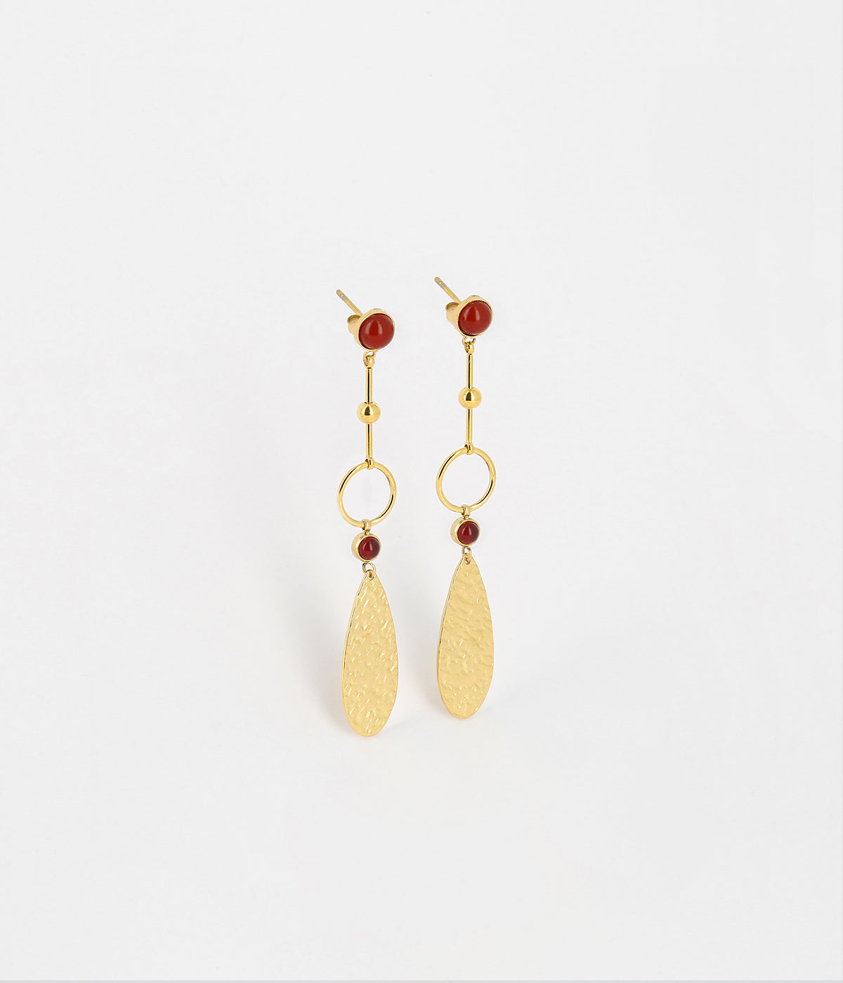 Boucles d'oreilles Samare (Acier doré)