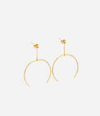 Boucles d'oreilles Samara (Acier doré)
