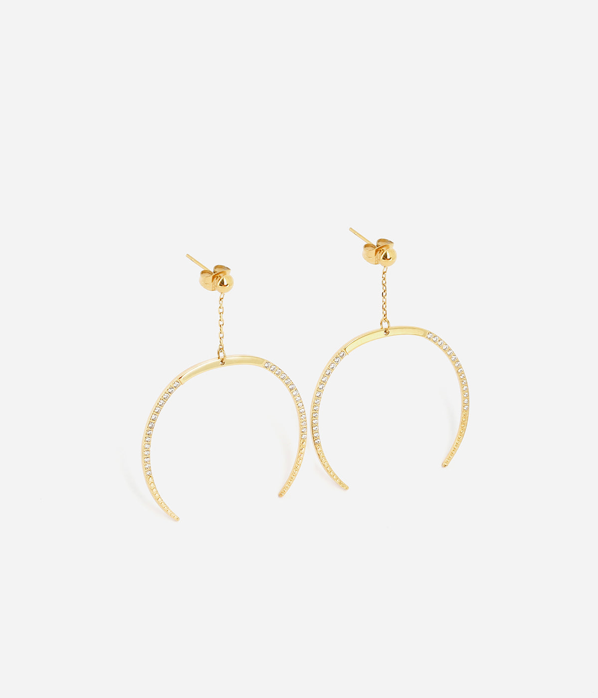 Boucles d'oreilles Samara (Acier doré)