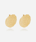 Boucles d'oreilles Solar (Acier doré)