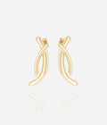 Boucles d'oreilles Apion (Acier doré)
