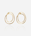 Boucles d'oreilles Vasia (Acier doré)