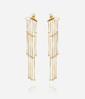 Boucles d'oreilles Alceo (Acier doré)