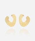 Boucles d'oreilles Poehere (Acier doré)