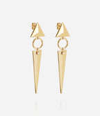 Boucles d'oreilles Jabari (Acier doré)