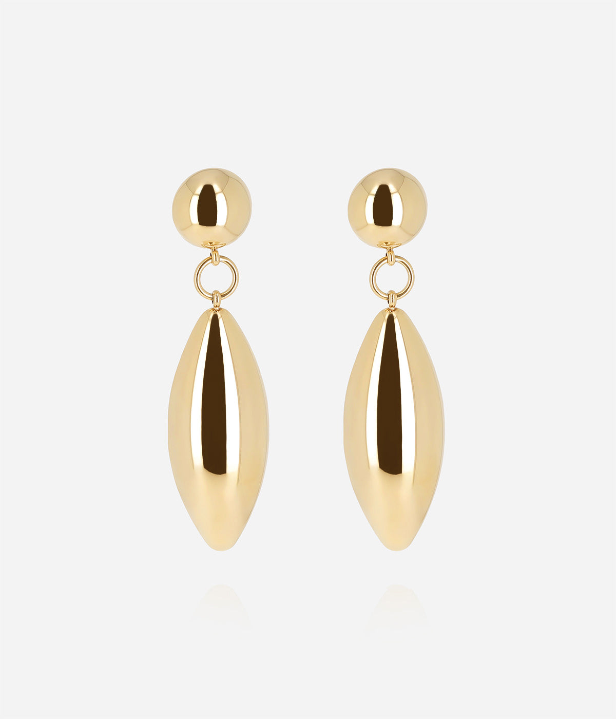 Boucles d'oreilles Velio (Acier doré)