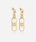 Boucles d'oreilles Oxya (Acier doré)