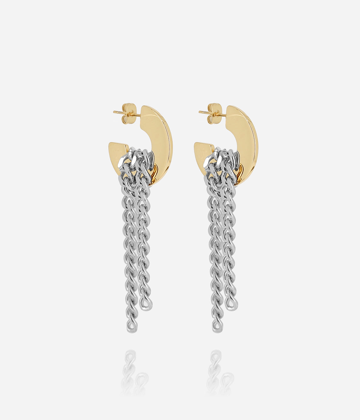 Boucles d'oreilles Eclipse (Acier mix)