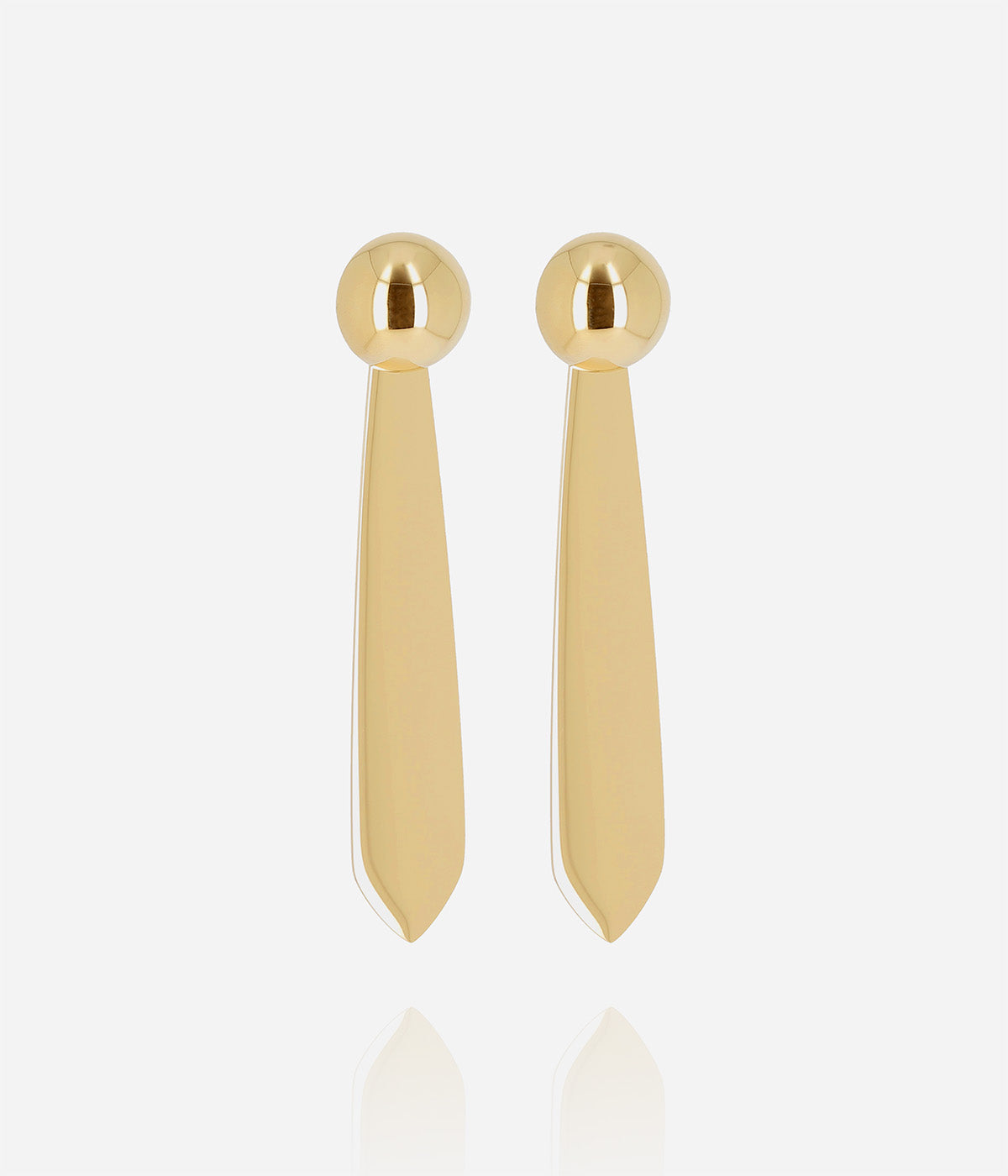 Boucles d'oreilles Carter (Acier doré)