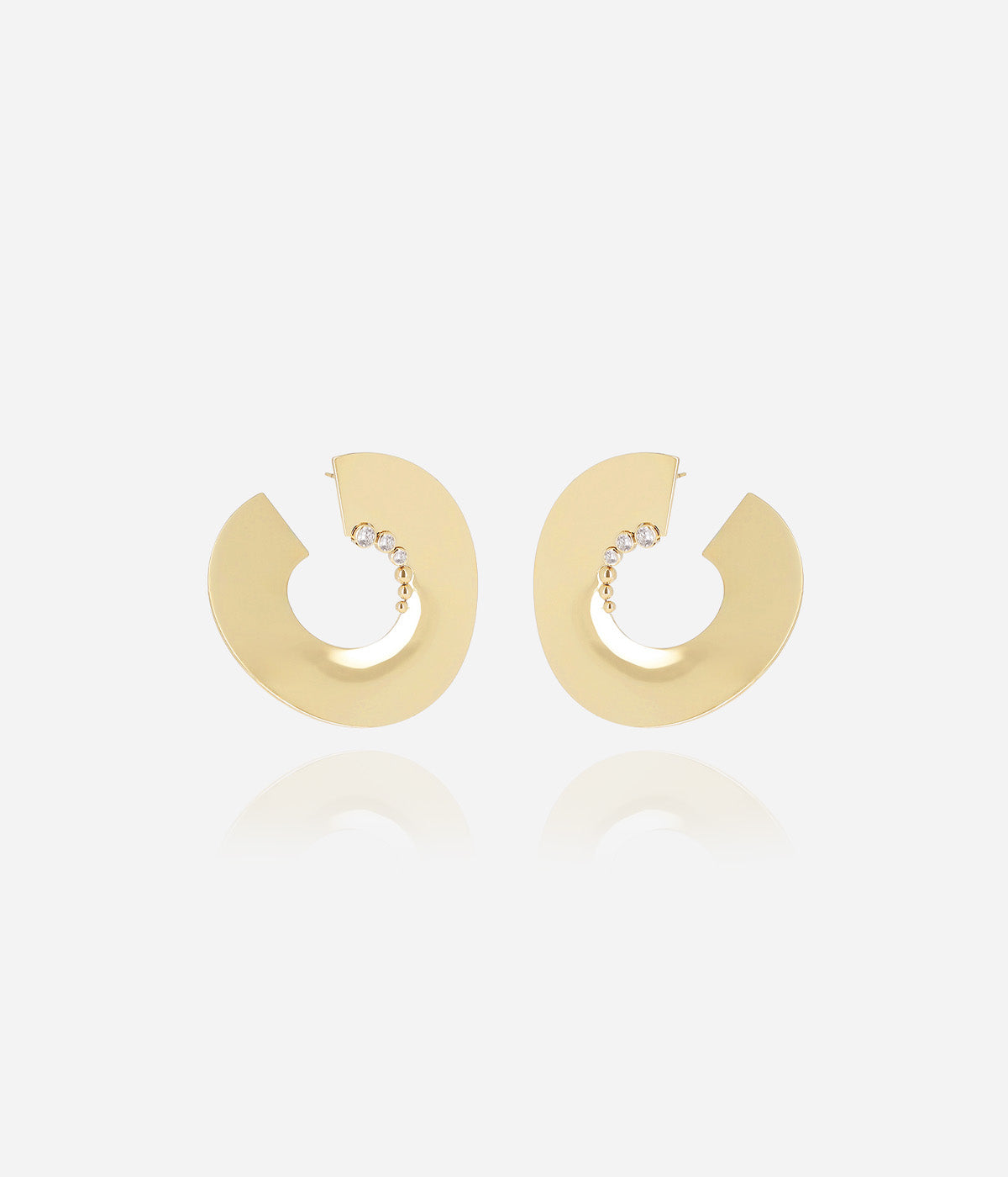Boucles d'oreilles Sanji (Acier doré)