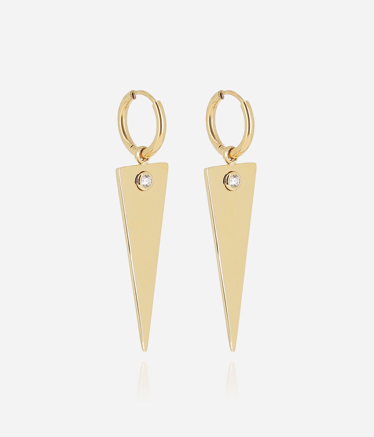Boucles d'oreilles Bepo (Acier doré)