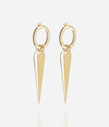 Boucles d'oreilles Brogy (Acier doré)