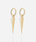 Boucles d'oreilles Brogy (Acier doré)