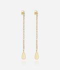 Boucles d'oreilles Léontine (Acier doré)