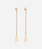 Boucles d'oreilles Léontine (Acier doré)