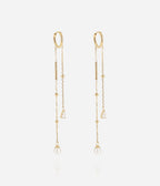 Boucles d'oreilles Zya (Acier doré)