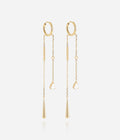 Boucles d'oreilles Orlya (Acier doré)