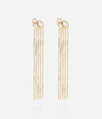 Boucles d'oreilles Olyne (Acier doré)