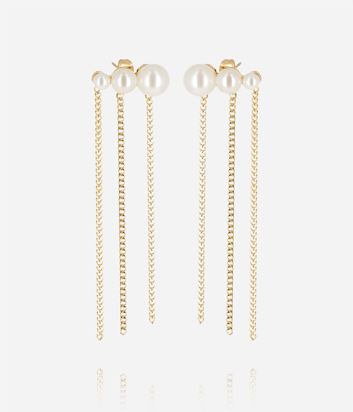 Boucles d'oreilles Tellus (Acier doré)