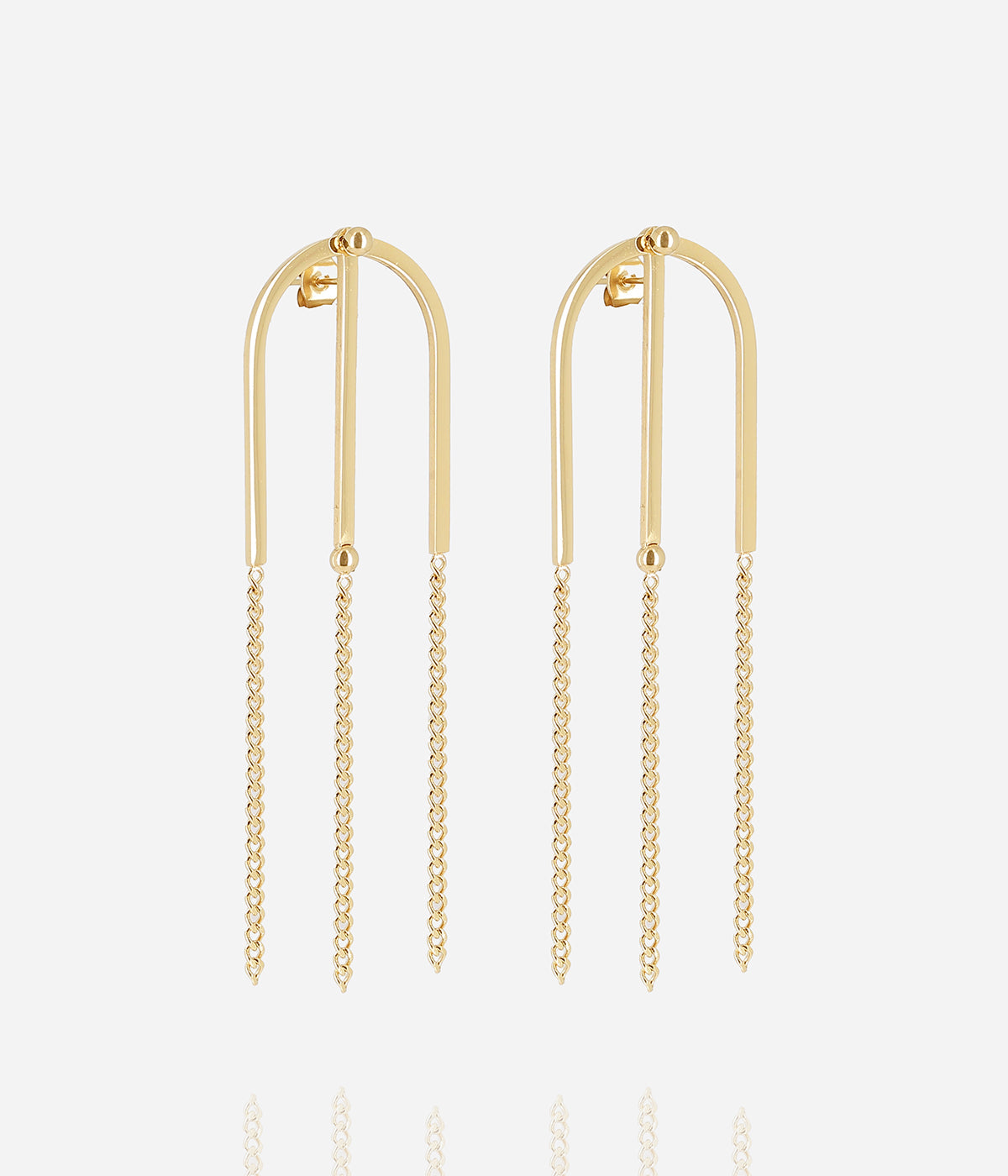 Boucles d'oreilles Amapolas (Acier doré)