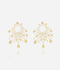 Boucles d'oreilles Nikka (Acier doré)