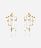 Boucles d'oreilles Cutro (Acier doré)