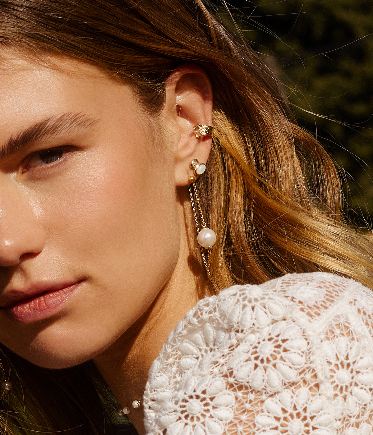 Boucles d'oreilles Tursi (Acier doré)